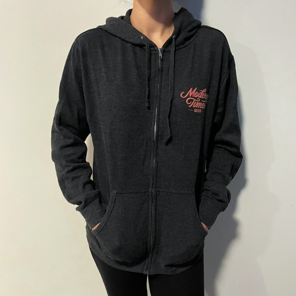 Limited Edition Modern Times Brewery Zip-Up Hoodie, M View 3